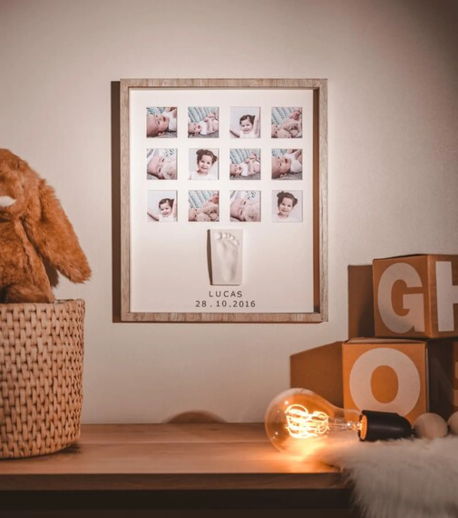 Kinder Little Helper Personalisiertes Babygeschenk | Babyset Für Das Erste Jahr | Geschenk Für Neugeborene | Geschenk Zur Babyparty | Babykunst