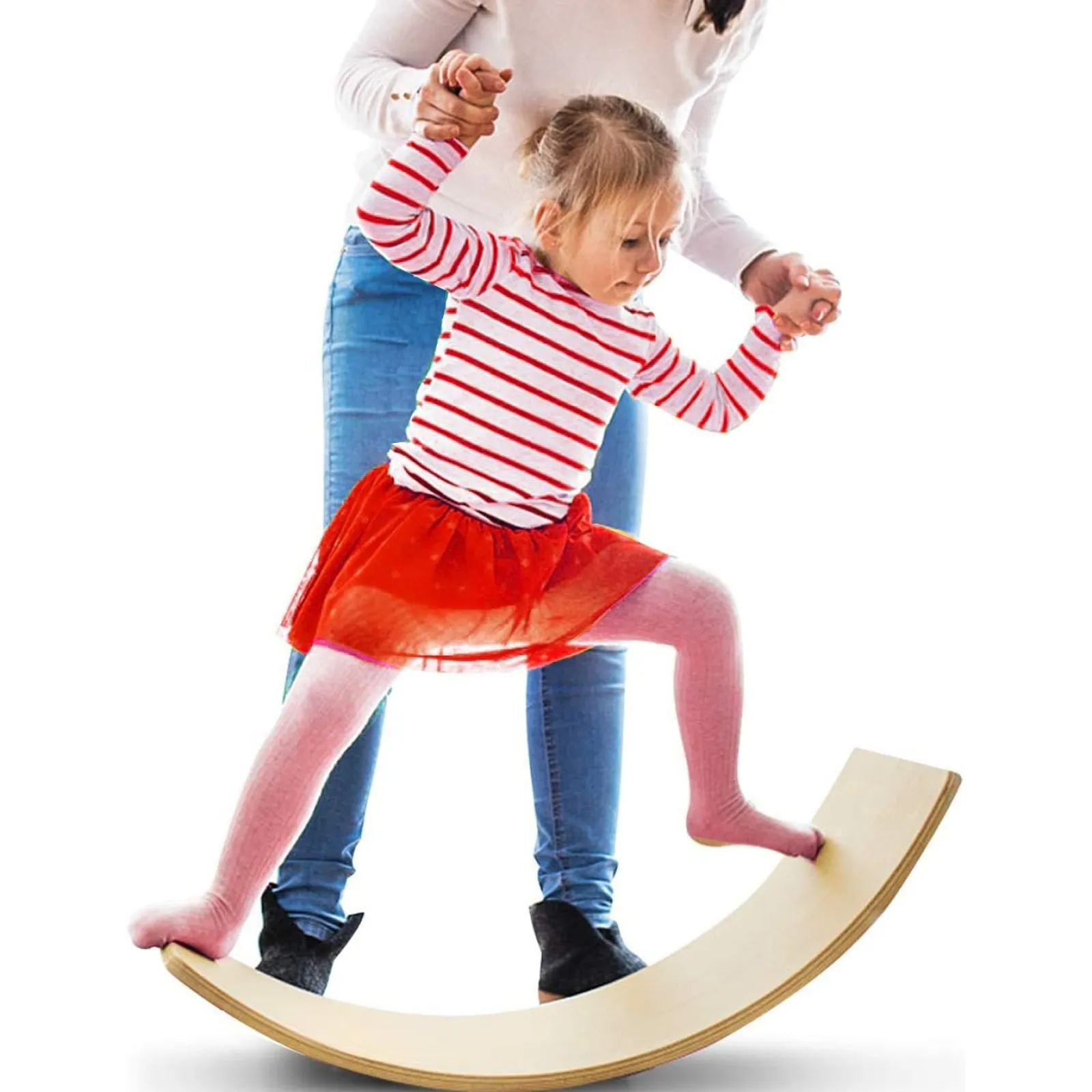 Kinder Little Helper Pikler Umweltfreundliches Montessori-Balancebrett Aus Holz | Wackelbrett Für Kleinkinder | Ab 3 Jahren