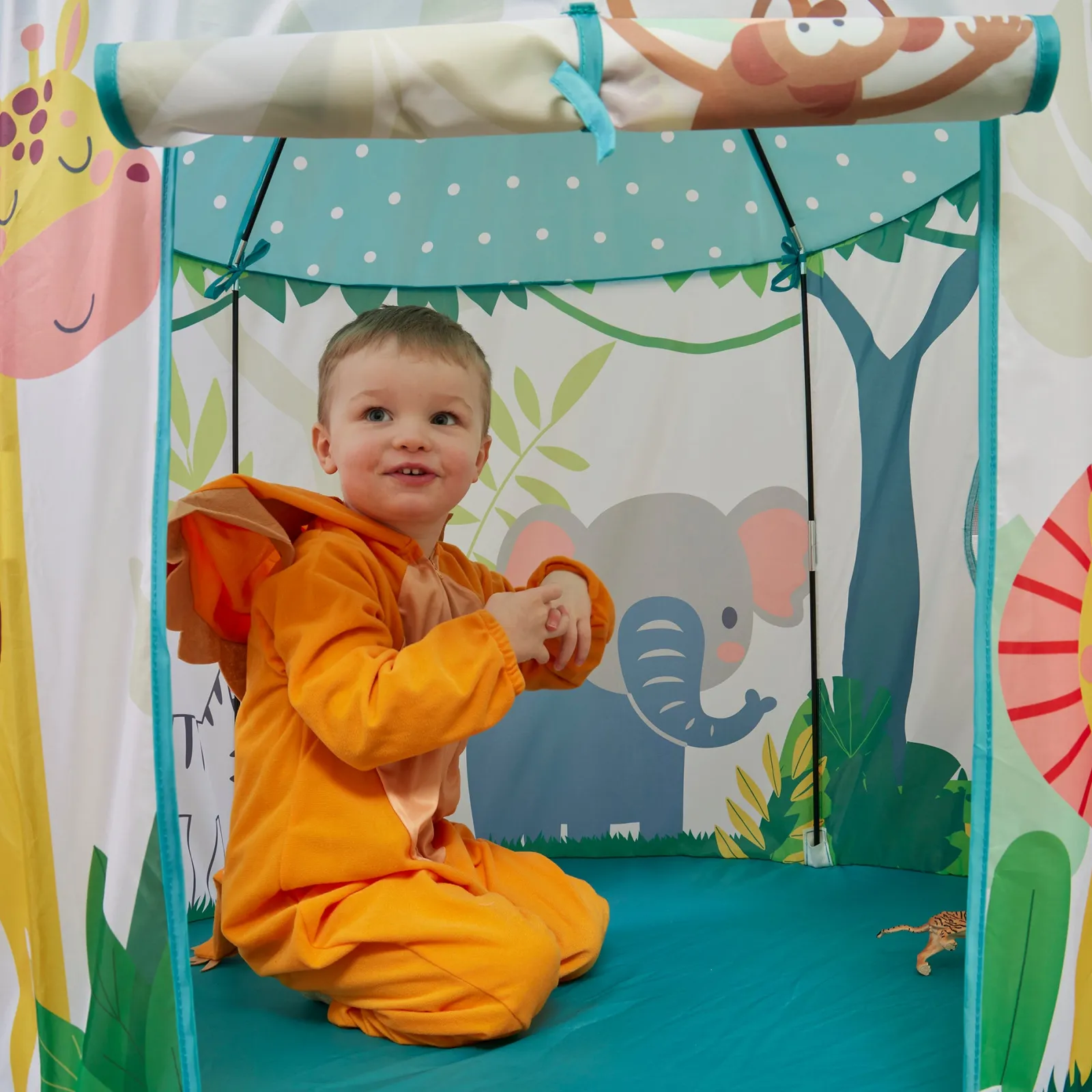 Little Helper Pop-up-Spielzelt „Dschungel“ für 2 Personen für australischstämmige Kinder | Höhle | Aufbewahrungstasche | 18m +