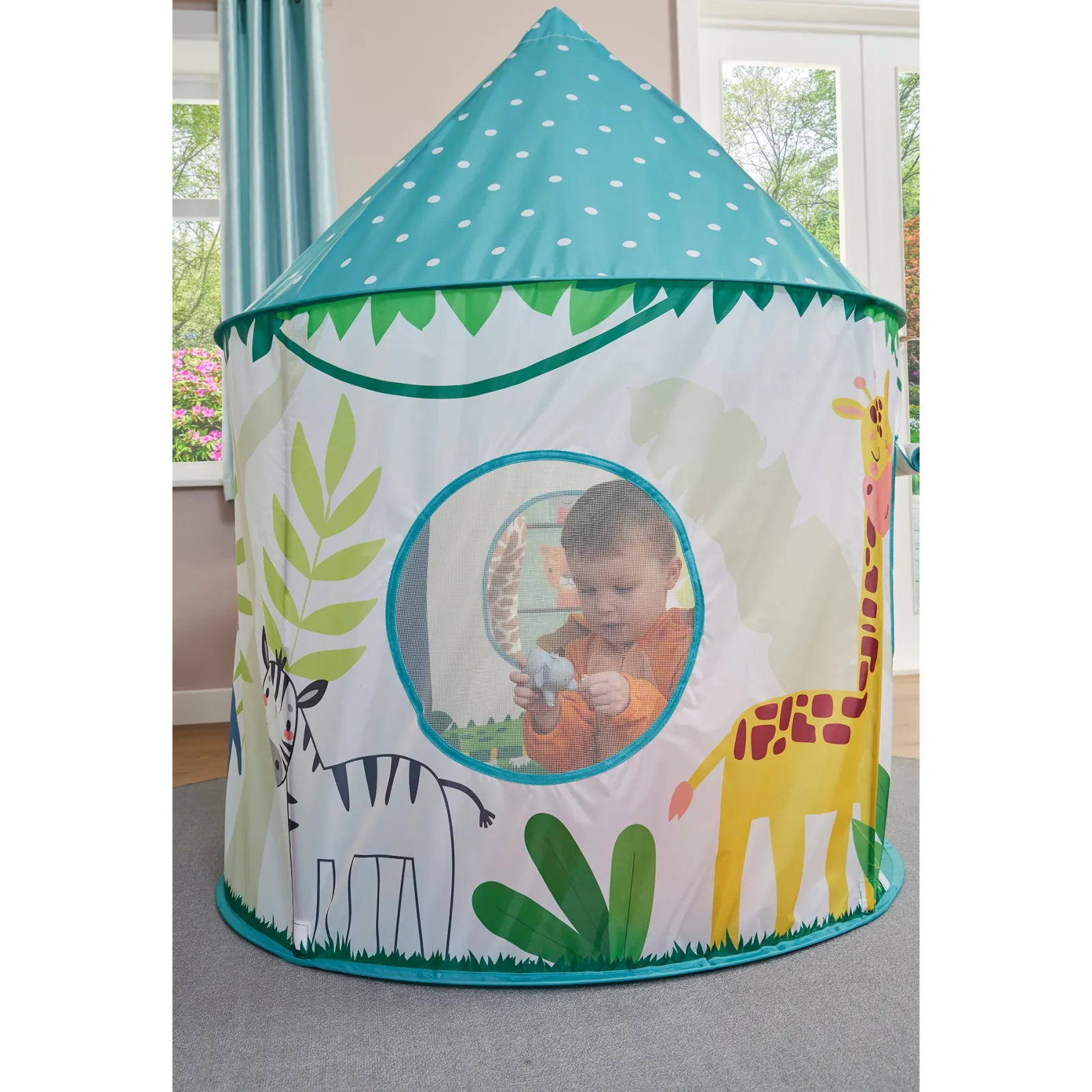 Little Helper Pop-up-Spielzelt „Dschungel“ für 2 Personen für australischstämmige Kinder | Höhle | Aufbewahrungstasche | 18m +