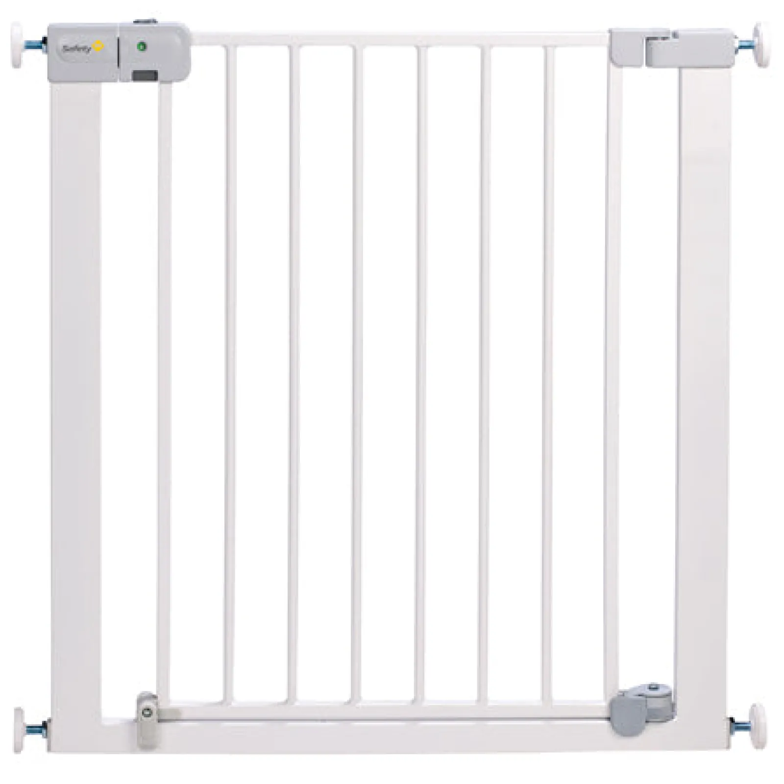 Kinder Little Helper Safety 1st Treppenschutzgitter aus Metall | automatische Schließung | weißes Treppenschutzgitter (73–80 cm)