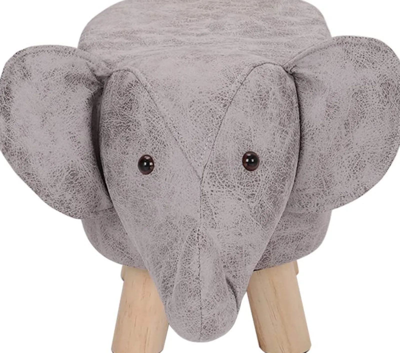Kinder Little Helper Supersüßer Und Weicher Hocker Und Fußstütze Für Kinder | Graues Elefantendesign