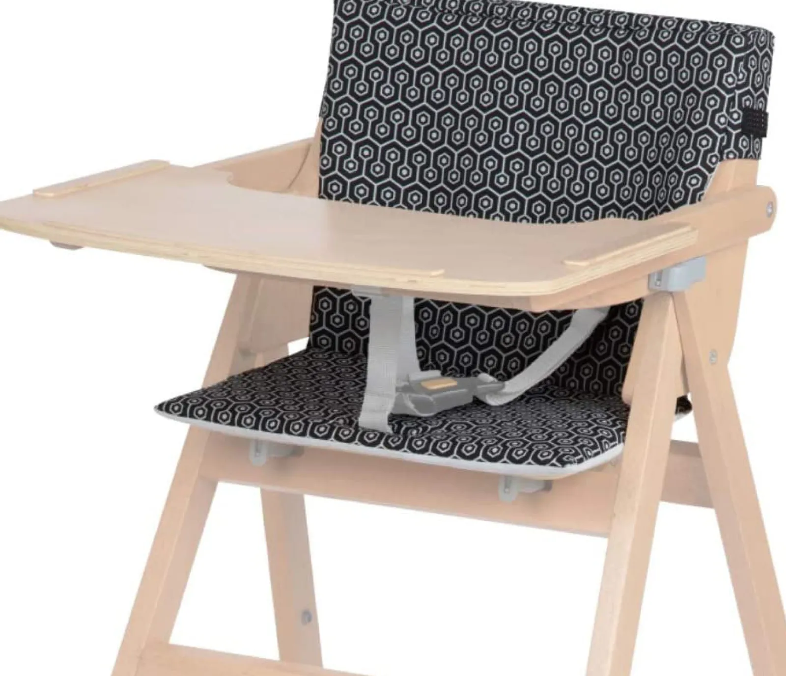 Little Helper Superweicher und gepolsterter Hochstuhleinsatz | Vollständig waschbar | Kompatibel mit 2-in-1-Klapphochstuhl | Anthrazit