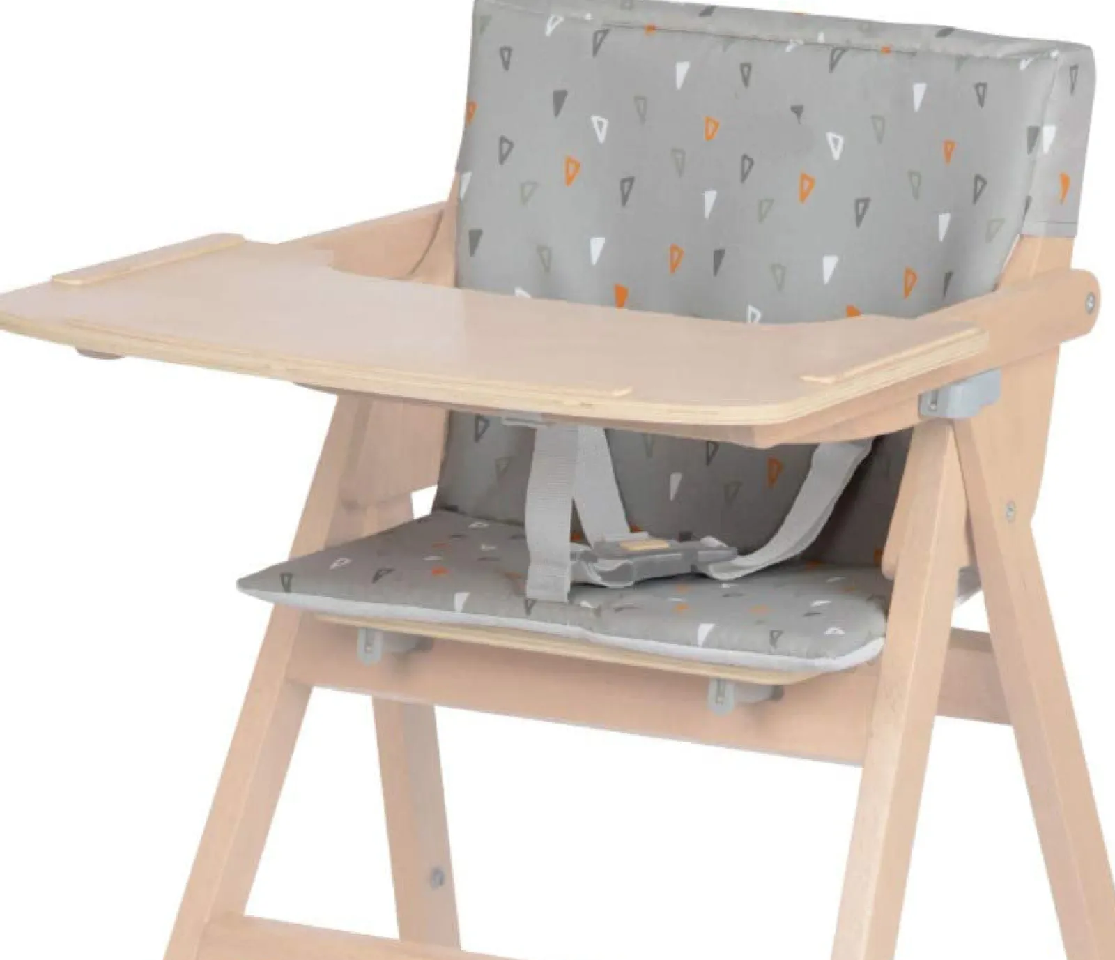 Little Helper Superweicher und gepolsterter Hochstuhl-Einsatz | Vollständig waschbar | Kompatibel mit 2-in-1-Klapphochstuhl | Weiches Grau