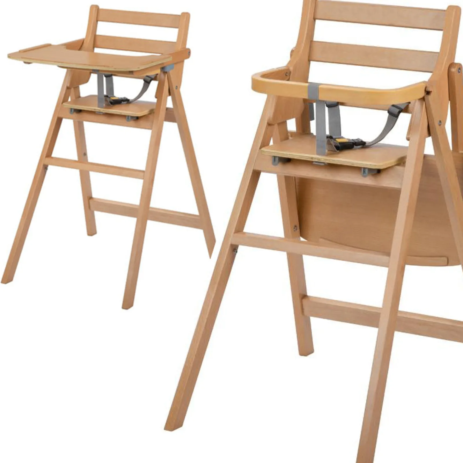 Little Helper Superweicher und gepolsterter Hochstuhl-Einsatz | Vollständig waschbar | Kompatibel mit 2-in-1-Klapphochstuhl | Weiches Grau