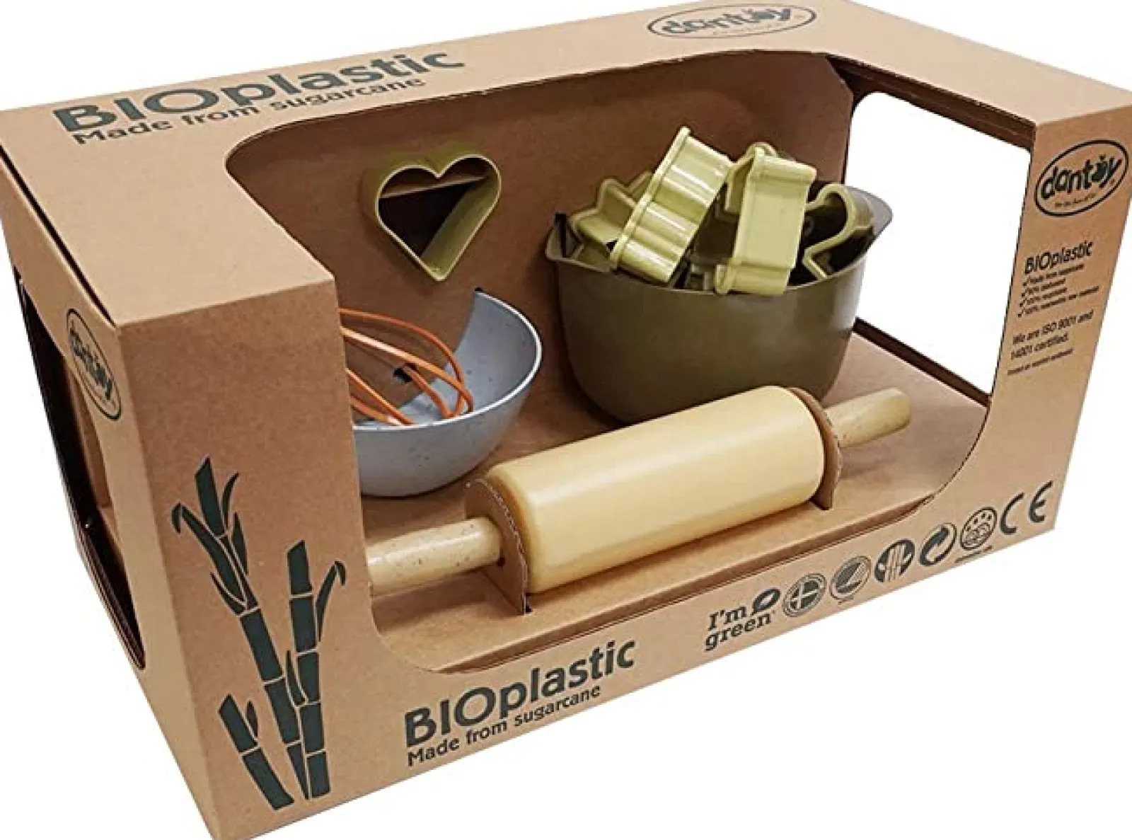 Little Helper 11-Teiliges Backset Aus 100 % Recycelbarem Bio-Kunststoff | Umweltbewusst | Montessori-Lernen | Ab 2 Jahren
