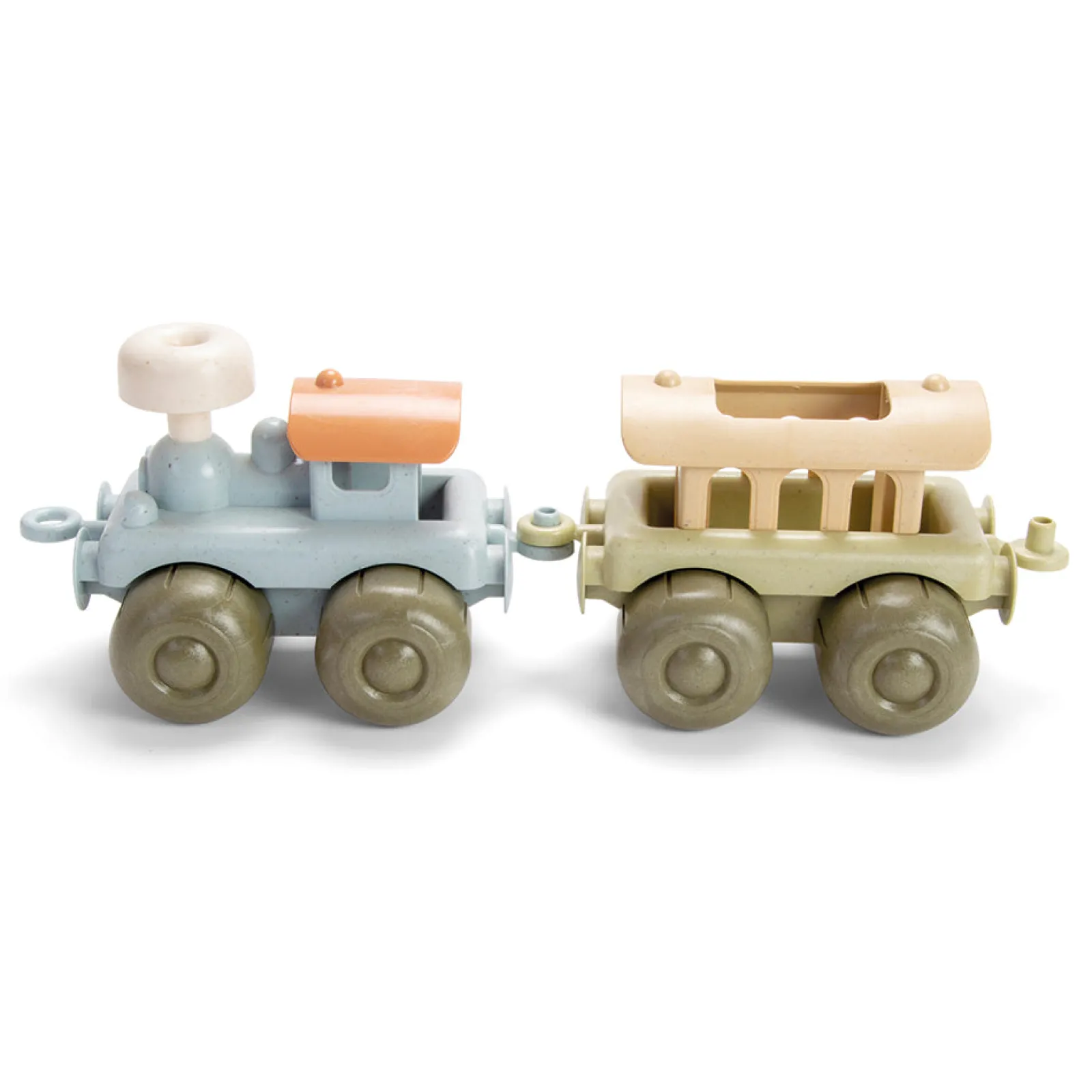 Little Helper 2-teiliges Eisenbahnset aus 100 % recycelbarem Bio-Kunststoff | Spielen im Innen- und Außenbereich