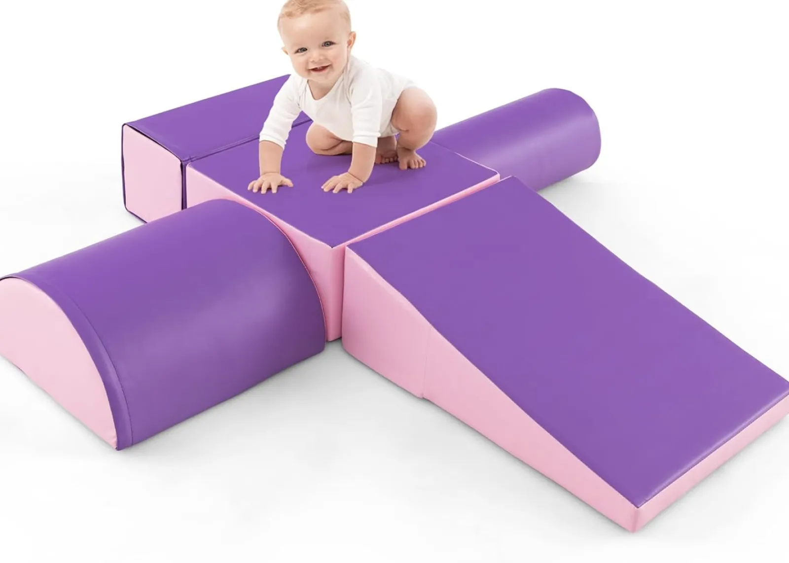 Kinder Little Helper 5-teiliges Montessori-Softspielgerät für den Innenbereich | Schaumstoff-Spielset | Primärfarben | 6 Monate+