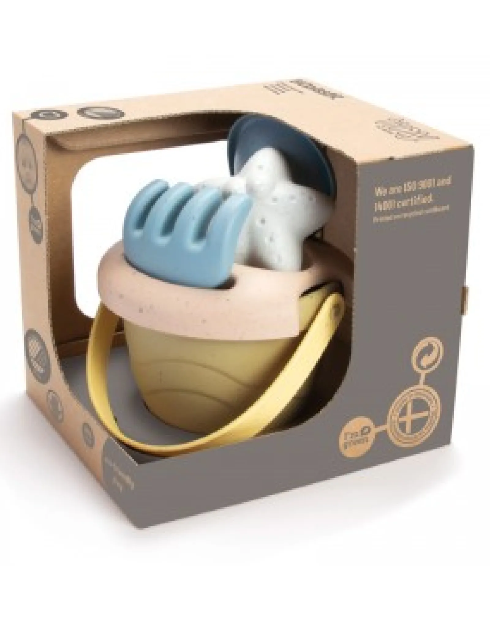 Little Helper 4-teiliges Sand- und Wasserspielset aus 100 % recycelbarem BIOKunststoff | Sandkastenspielzeug für draußen | Ab 2 Jahren