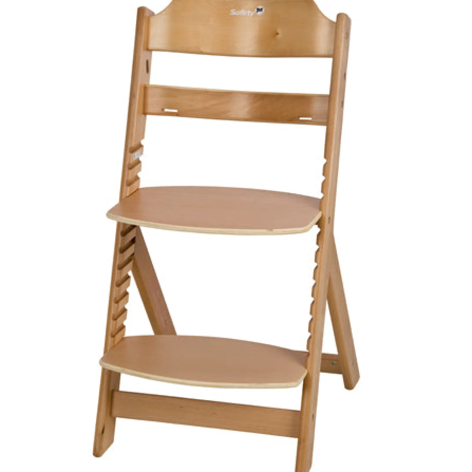 Little Helper Timba höhenverstellbarer Hochstuhl aus Holz mit Tablett | Natur | 6Monate – 10Jahre