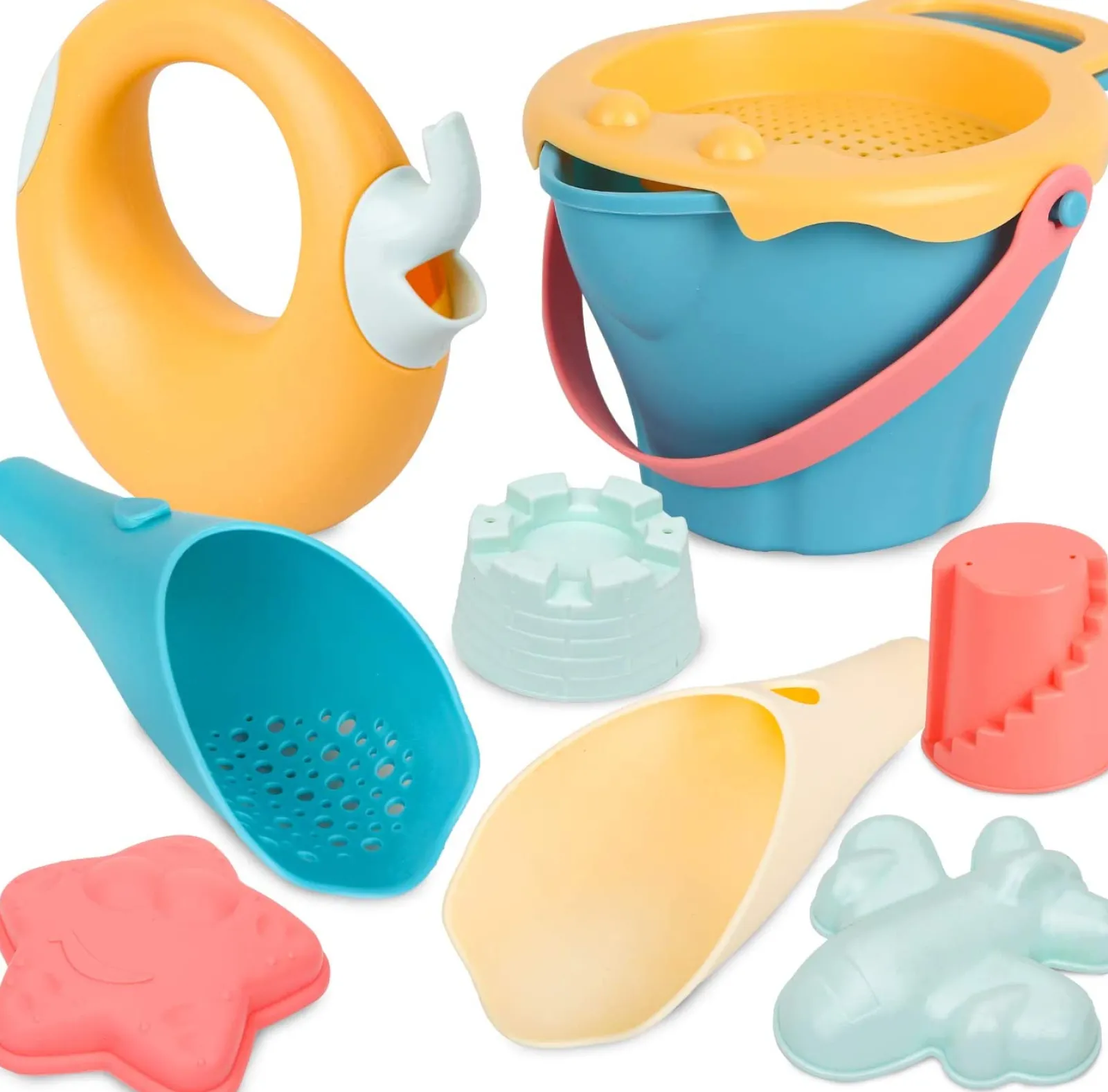 Little Helper Umweltfreundliches, hochwertiges Eimer- und Schaufelset | Outdoor-Kinderspielzeug für den Sandkasten | Ab 3 Jahren