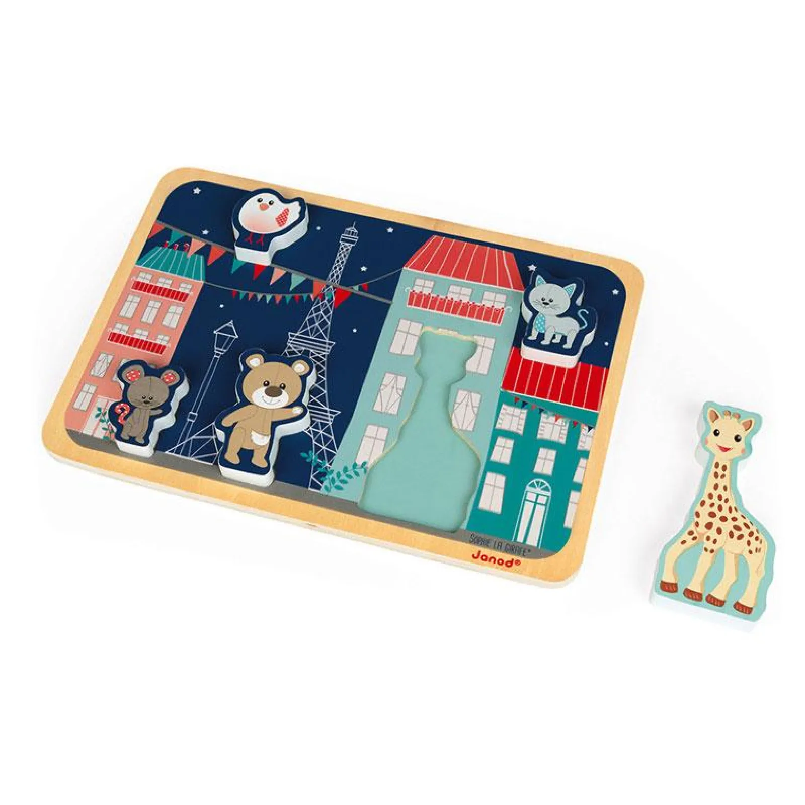 Kinder Little Helper Vorschulspielzeug | Sophie, die Giraffe, großes Puzzle, 5-teilig | Puzzles & Spiele