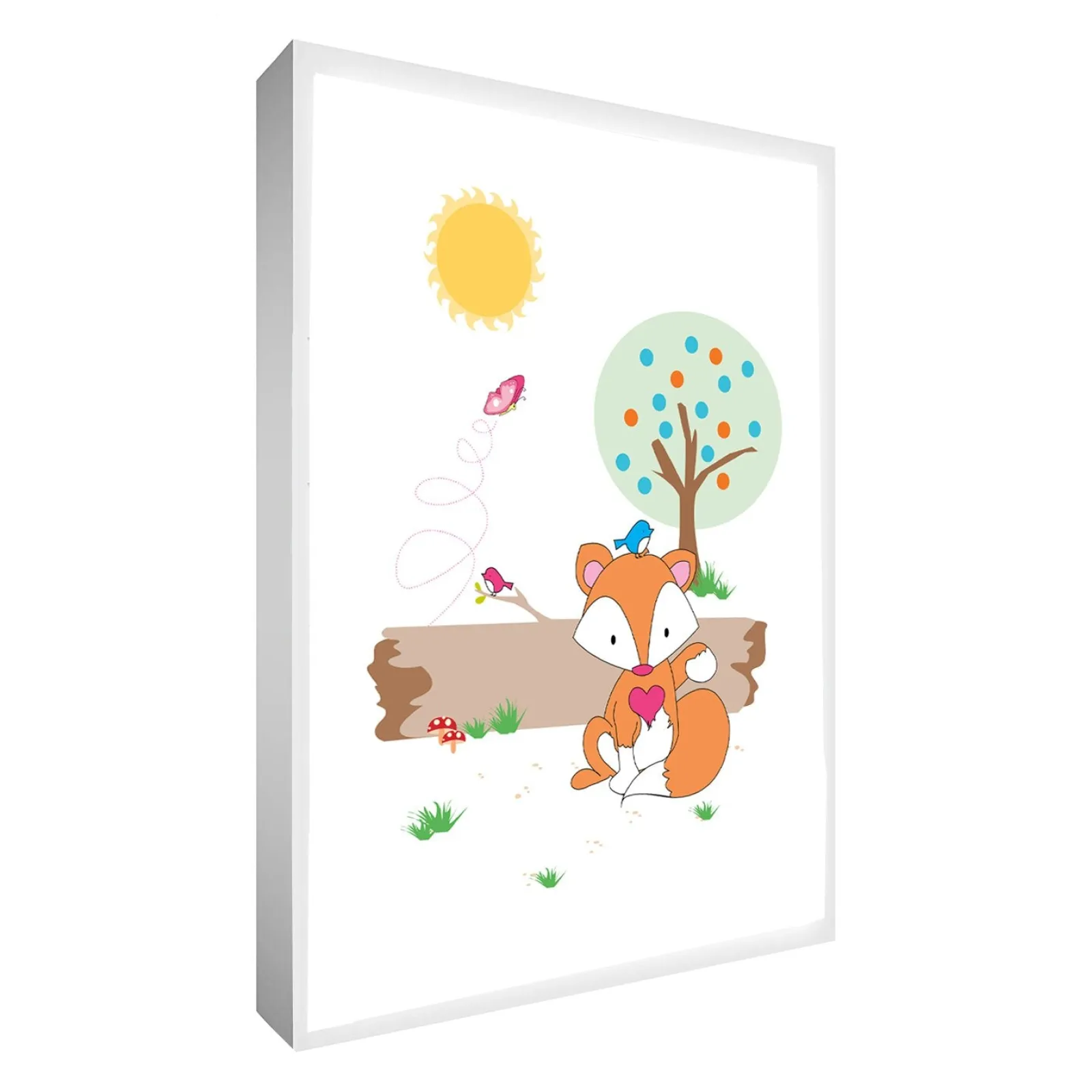 Kinder Little Helper Wandkunst fürs Kinderzimmer | Drucke fürs Kinderzimmer | Leinwandbild fürs Kinderzimmer – Freddy der Fuchs