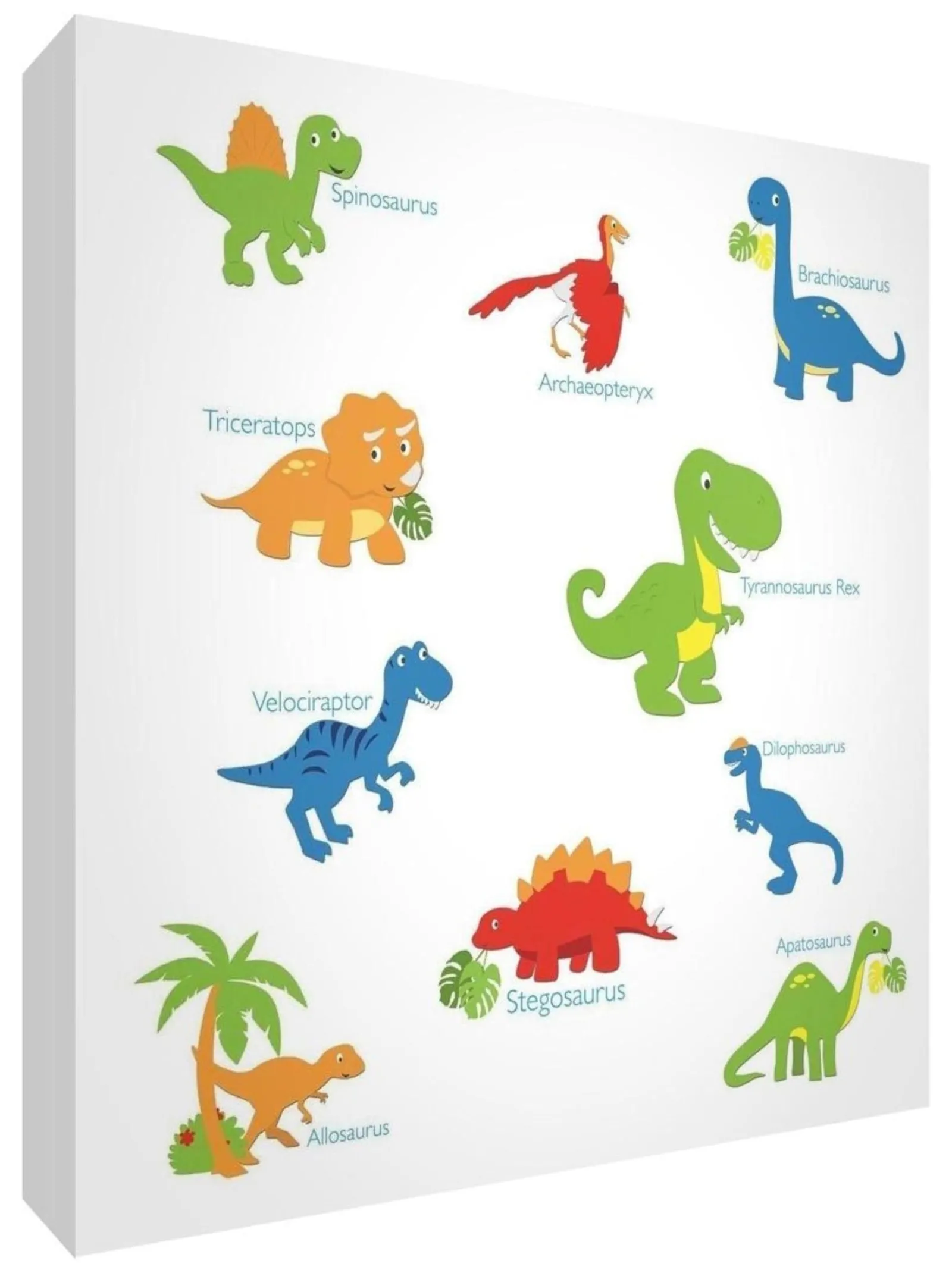 Kinder Little Helper Wandkunst Fürs Kinderzimmer | Drucke Fürs Kinderzimmer | Leinwandbilder Fürs Kinderzimmer – Dinosaurier