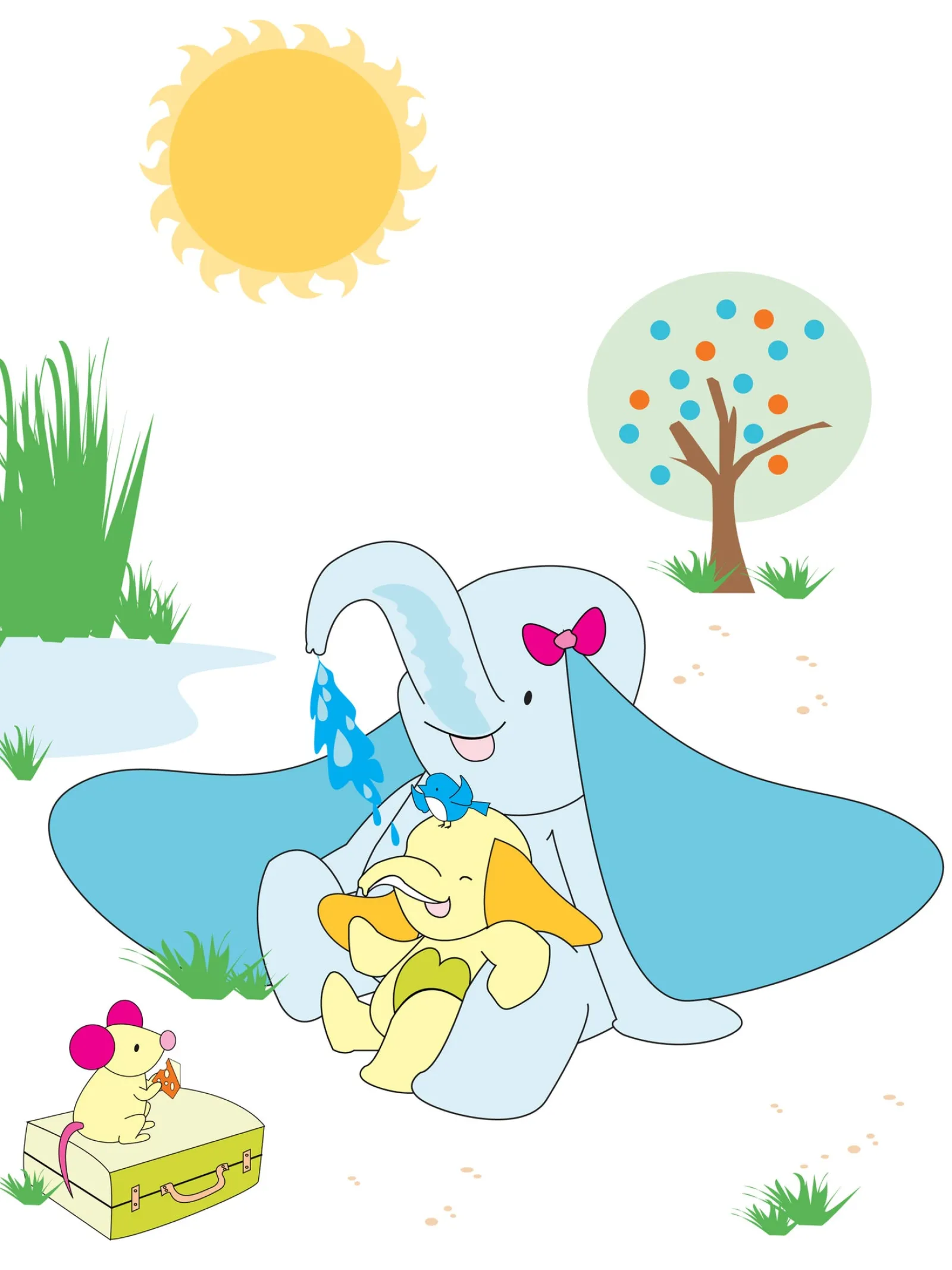 Kinder Little Helper Wandkunst Fürs Kinderzimmer | Drucke Fürs Kinderzimmer | Leinwandbilder Fürs Kinderzimmer – Safari-Elefant