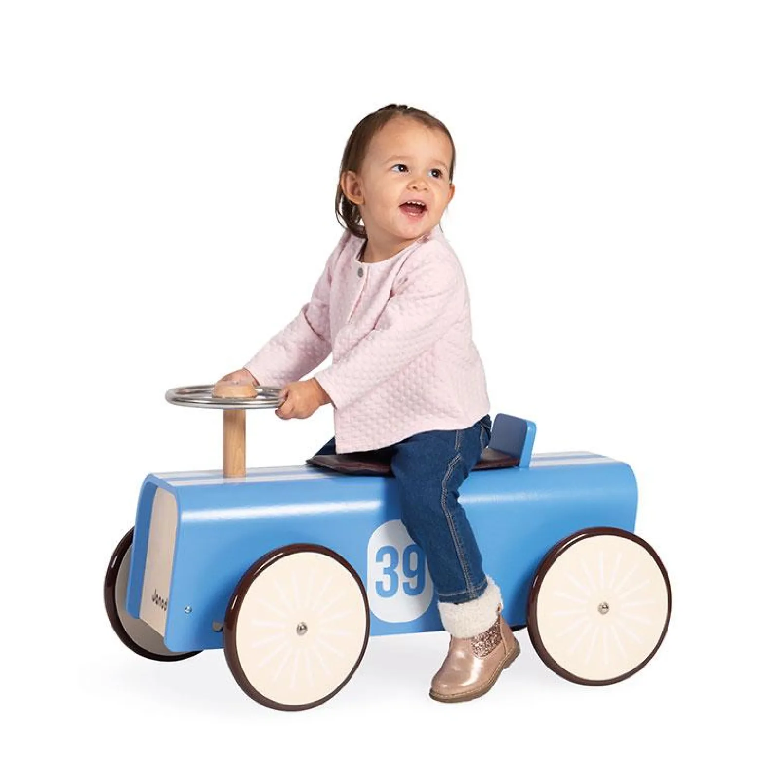 Kinder Little Helper Wippen, Rutscher & Fahrräder | Rutschauto | blaues Vintage-Rutschauto | 24m+