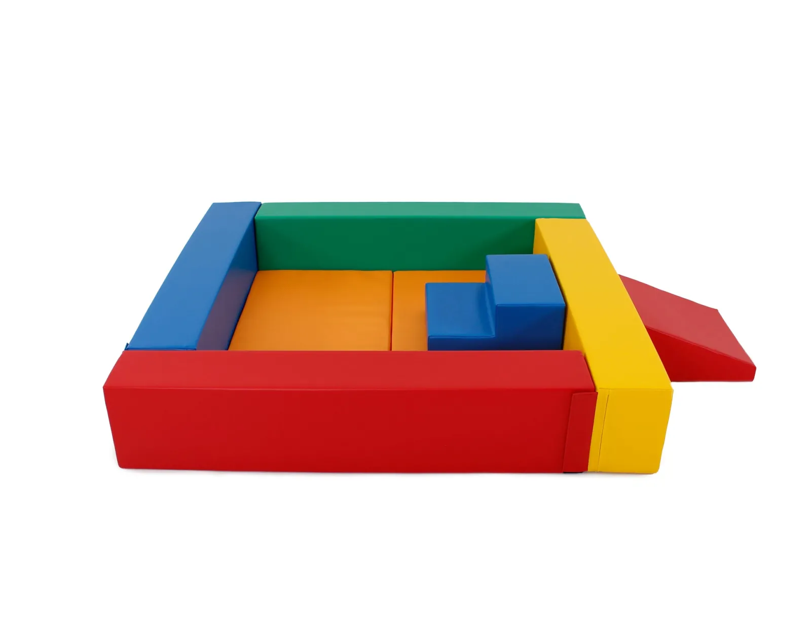 Kinder Little Helper XL-Montessori-Bällebad-Softplay-Set | Bällebad mit Bodenmatte & optional mit Stufen & Rutsche | 3m+