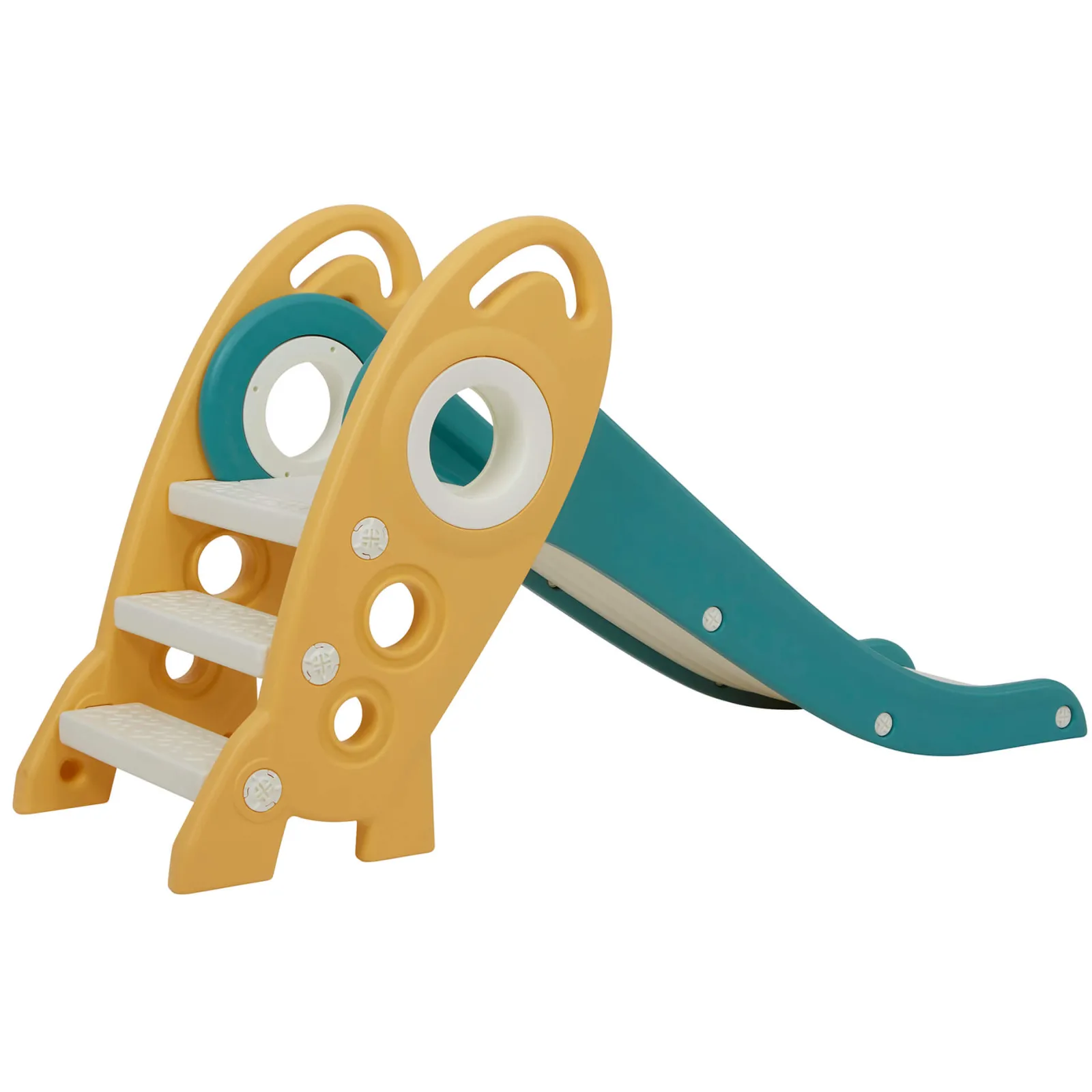 Kinder Little Helper Zusammenklappbare Montessori-Rutsche für Kinder | umweltbewusste Raketenrutsche | drinnen und draußen | mehrfarbig | ab 24m